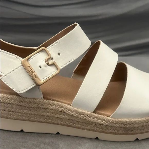 Dr Scholls White Espadrille Sandals - Picture 6 of 10